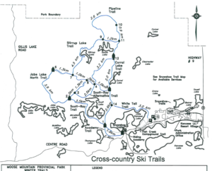 Moose Mountain Provincial Park trail map